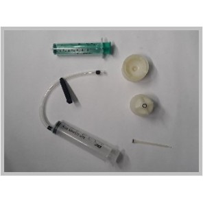 Filling and venting set for brakes, simple version