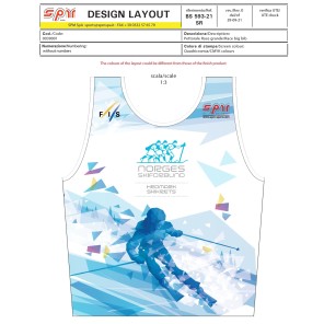 Alpin startnummer MANN dobbeltelastisk