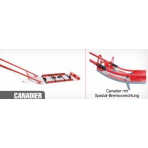 Tyromont Canadier - Rescue Sled with handle- bar lever brake. Length: 2000mm, with 600mm