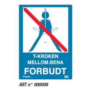 Mykt skilt 50*70. T-krok ben